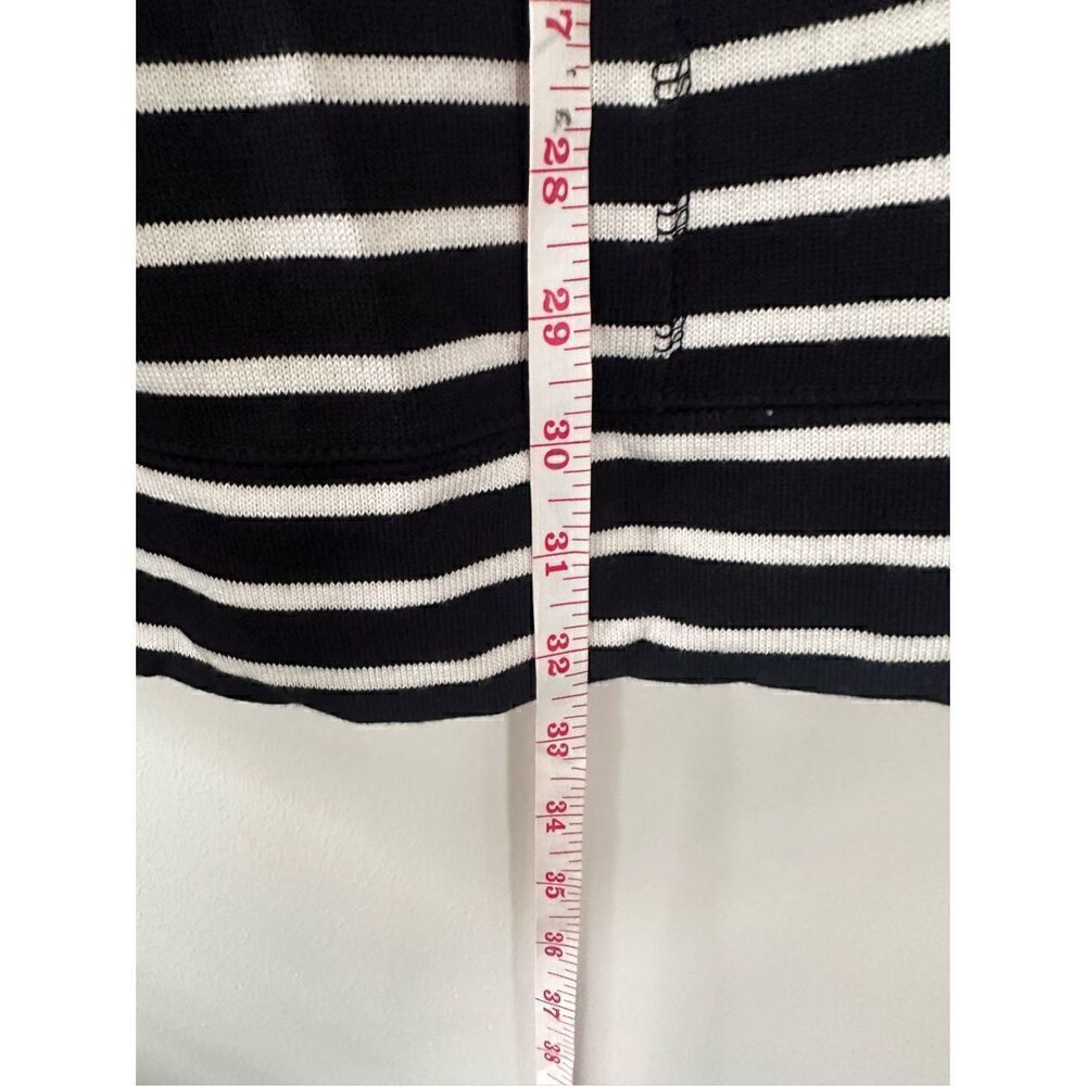 Caslon Women's Black and White Nautical Striped Knit Dress Size S - Picture 4 of 11